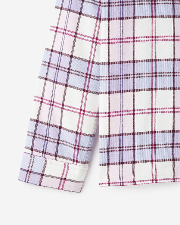 Womens Plaid Pajama Shirt
