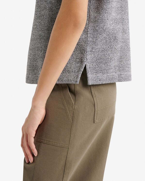 Chandail &agrave; manches courtes en jersey bouclette bio Cooper