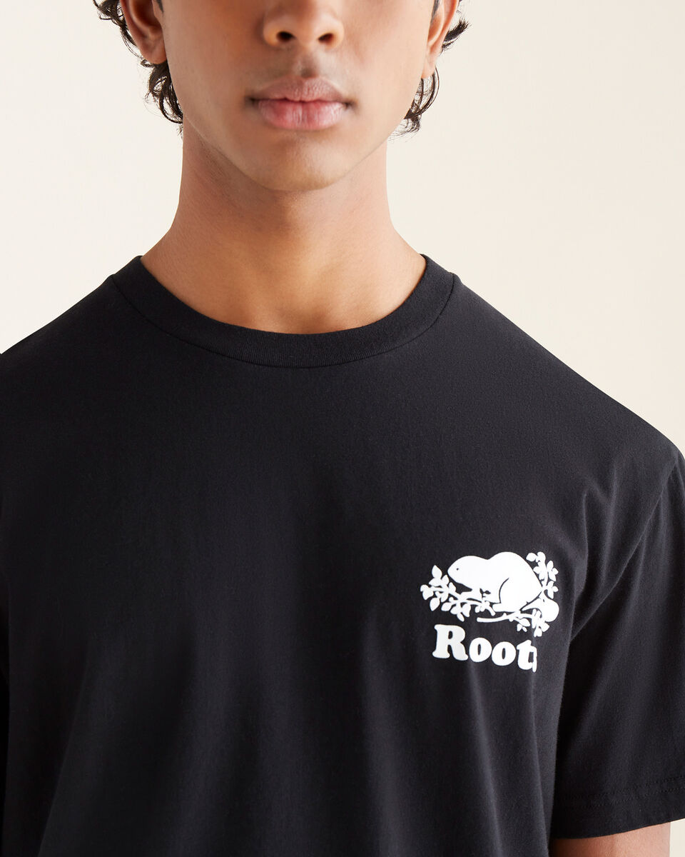 Roots Mens Organic Cooper Beaver T-Shirt. 4