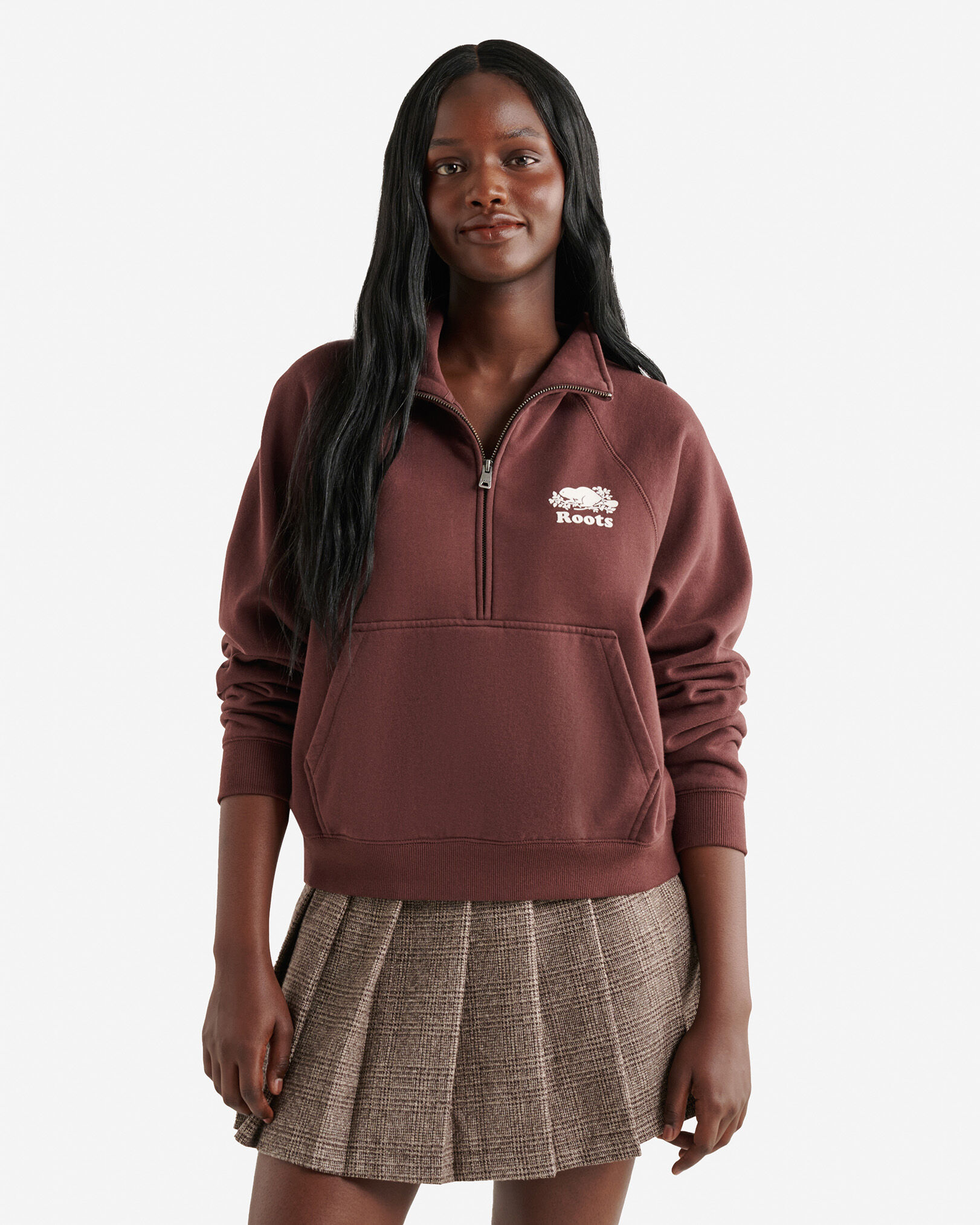 Organic Cooper Half Zip | Roots