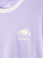 T-shirt &agrave; bordures contrastantes en coton bio Cooper pour femme