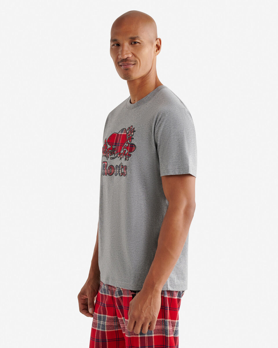 T-shirt Cooper à carreaux pour hommes