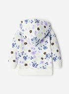 Chandail &agrave; capuchon et glissi&egrave;re &agrave; motif floral pour b&eacute;b&eacute;