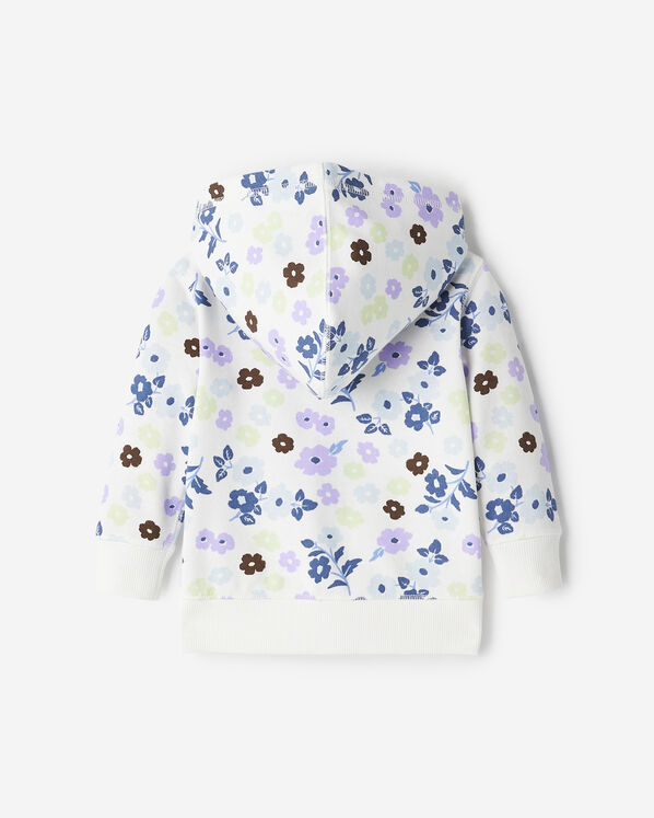 Chandail &agrave; capuchon et glissi&egrave;re &agrave; motif floral pour b&eacute;b&eacute;