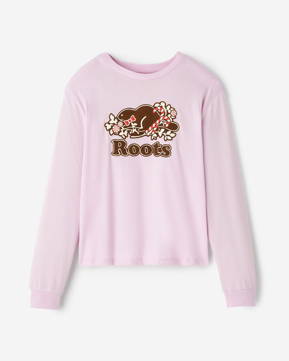Womens Festive Cooper Long Sleeve T-Shirt