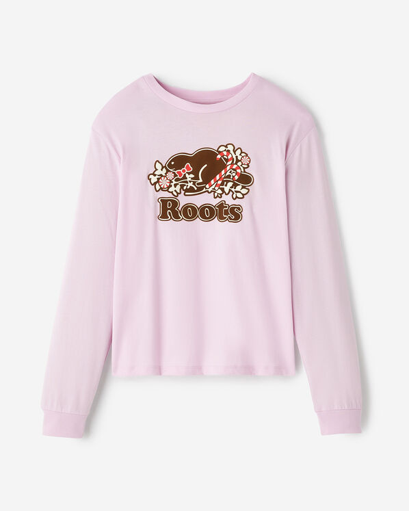 Womens Festive Cooper Long Sleeve T-Shirt