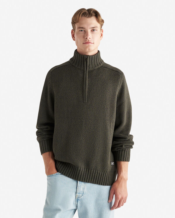 Robson Relaxed Half Zip Stein Sweater