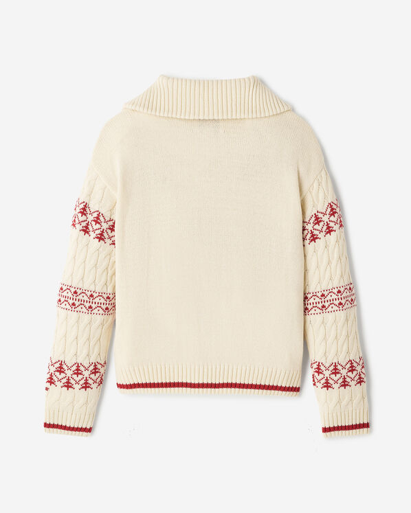 Kids Cabin Striped Quarter Zip Sweater