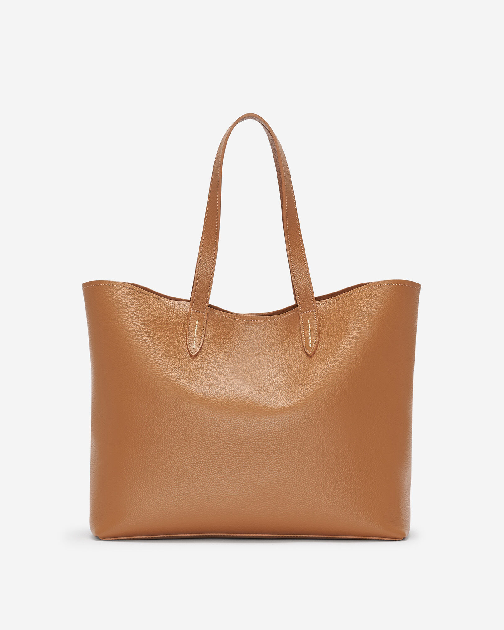 Brown leather shop totes on sale