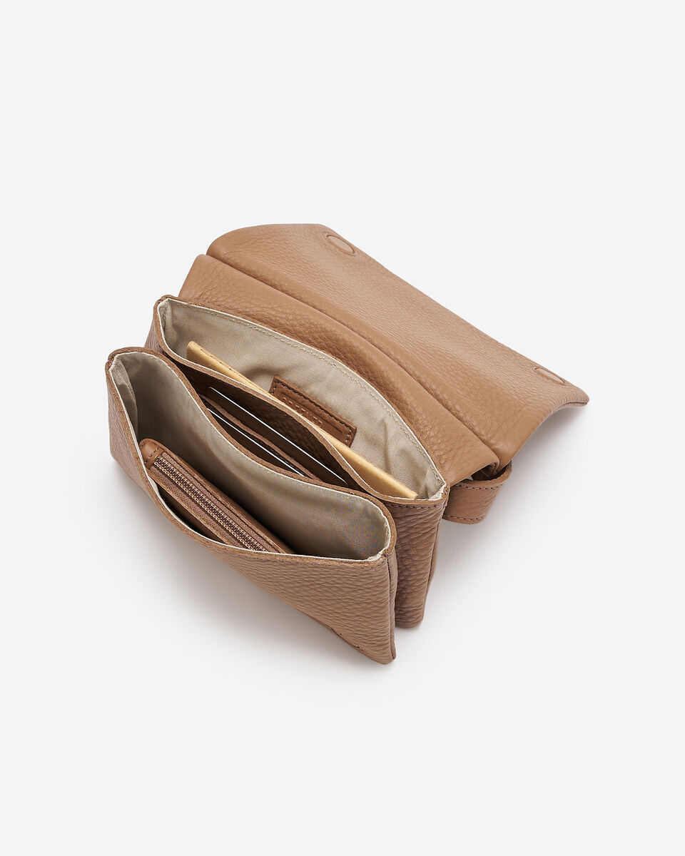 Sac-ceinture double en cuir Nuage