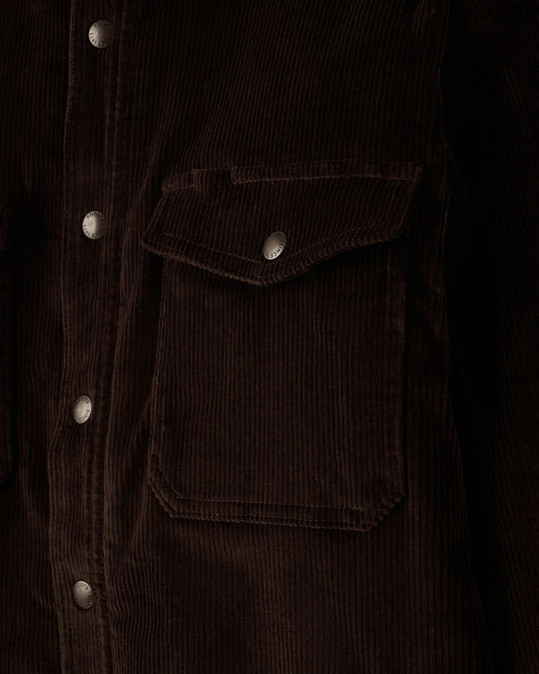 Manteau en velours c&ocirc;tel&eacute; et mouton molletonn&eacute;