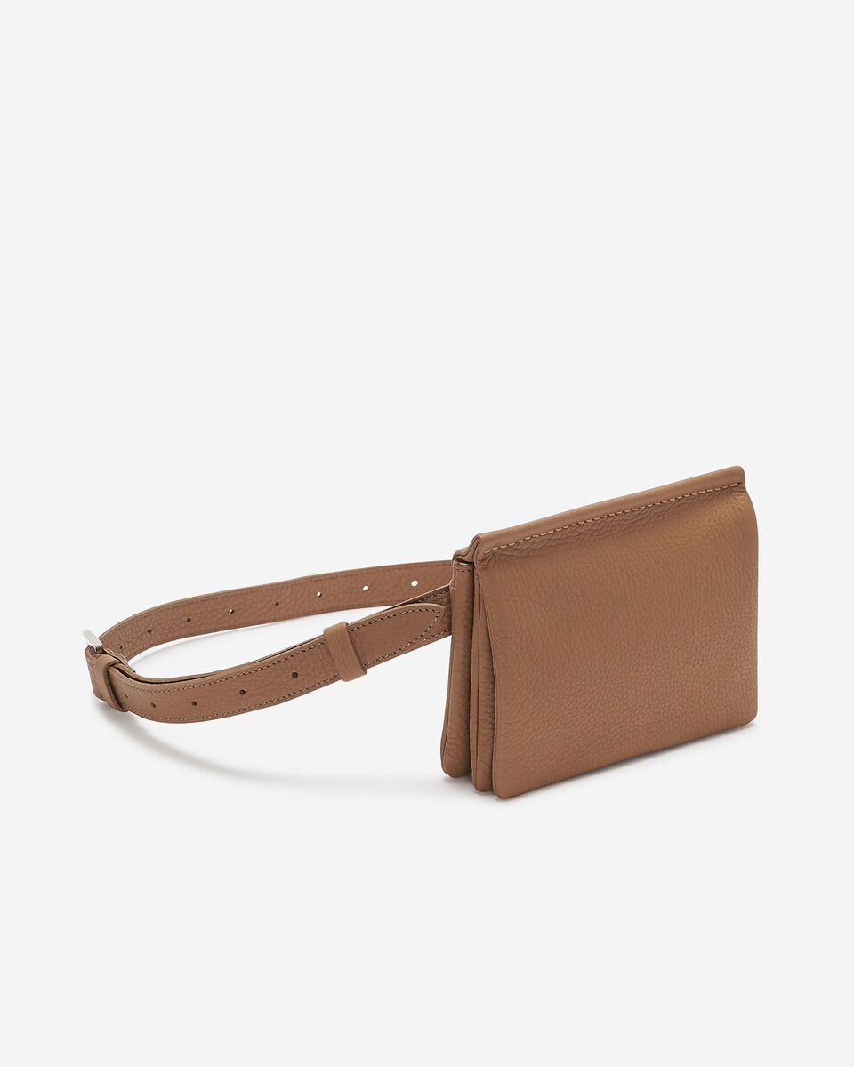 Sac-ceinture double en cuir Nuage