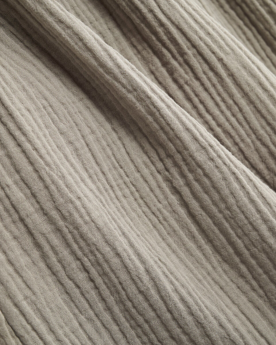 Robe nid-d&rsquo;abeilles en gaze de coton Isla