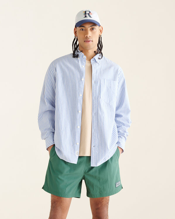 Chemise Oxford décontractée à rayures 