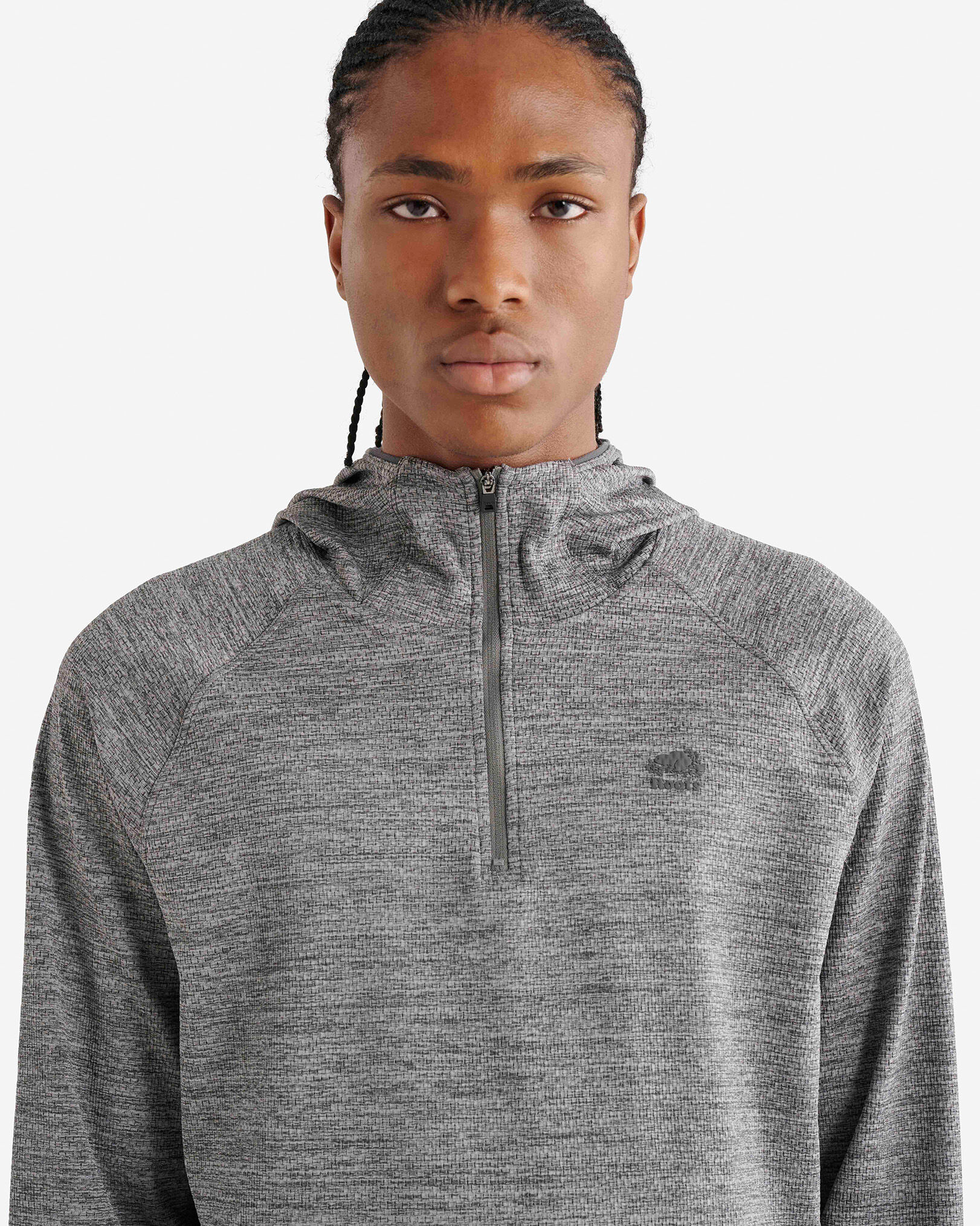Active Textured Quarter Zip Hoodie