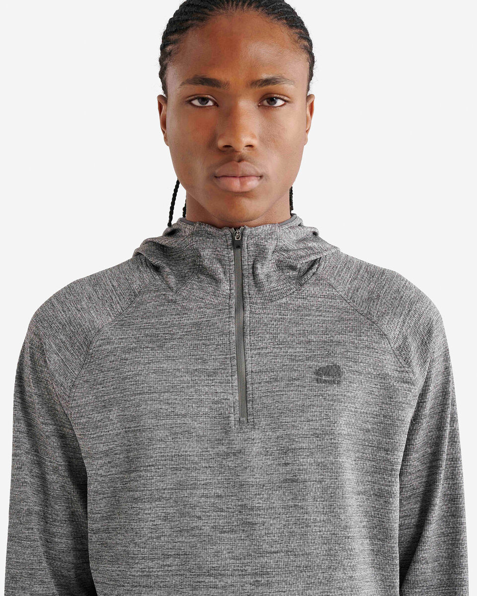 Chandail sport textur&eacute; &agrave; capuchon et glissi&egrave;re 