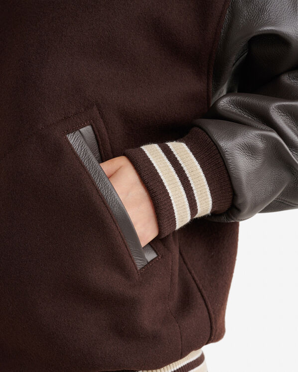 Blouson universitaire r&eacute;tro Mathews