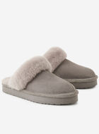 Womens Shearling Platform Slipper