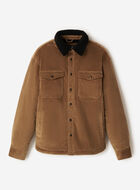 Manteau en velours c&ocirc;tel&eacute; et mouton molletonn&eacute;