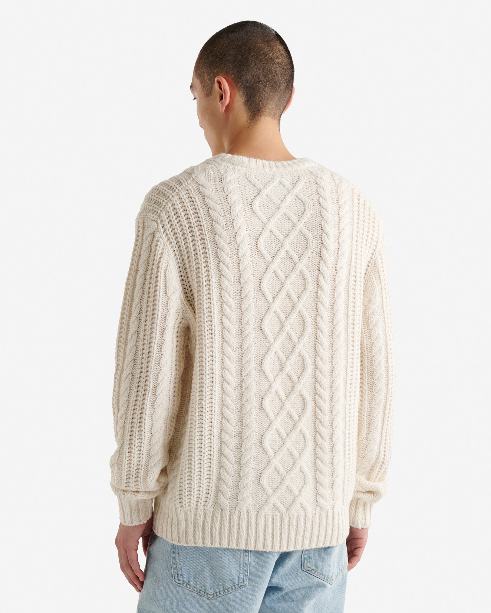 Lodge Cabled Crew Sweater