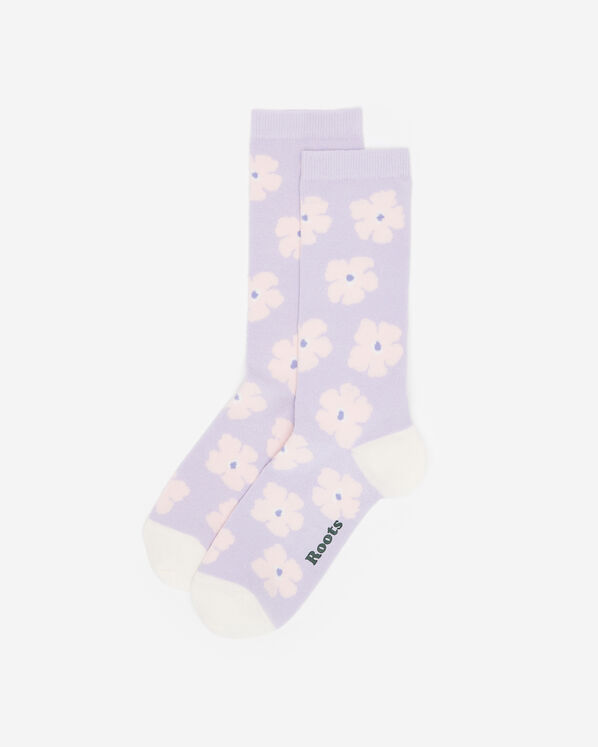 Adult Petal Plush Crew Sock