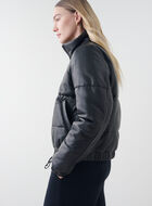 Cropped Leather Puffer Vegetal