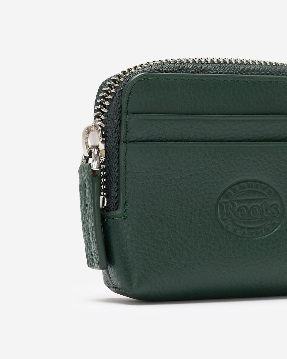 Pochette &agrave; glissi&egrave;re pour cartes en cuir Cervino