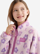 Blouson en mouton &agrave; motif floral pour filles