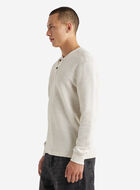 Chandail henley à col boutonné en tricot double Thompson
