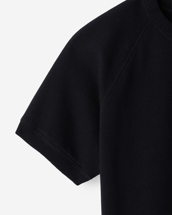 Chandail à col à glissière et manches courtes en coton bio Cooper