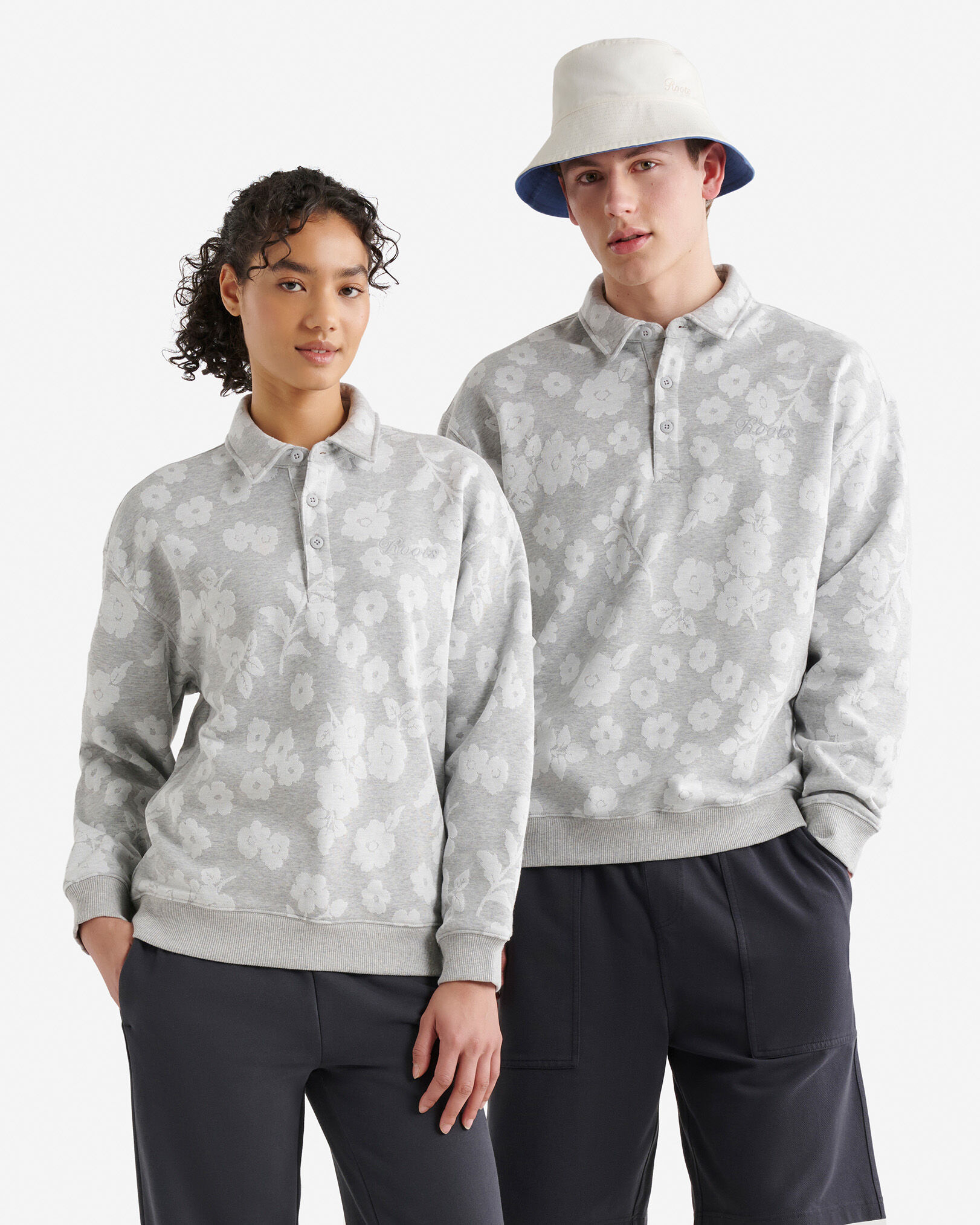 Floral Jacquard Polo | Roots
