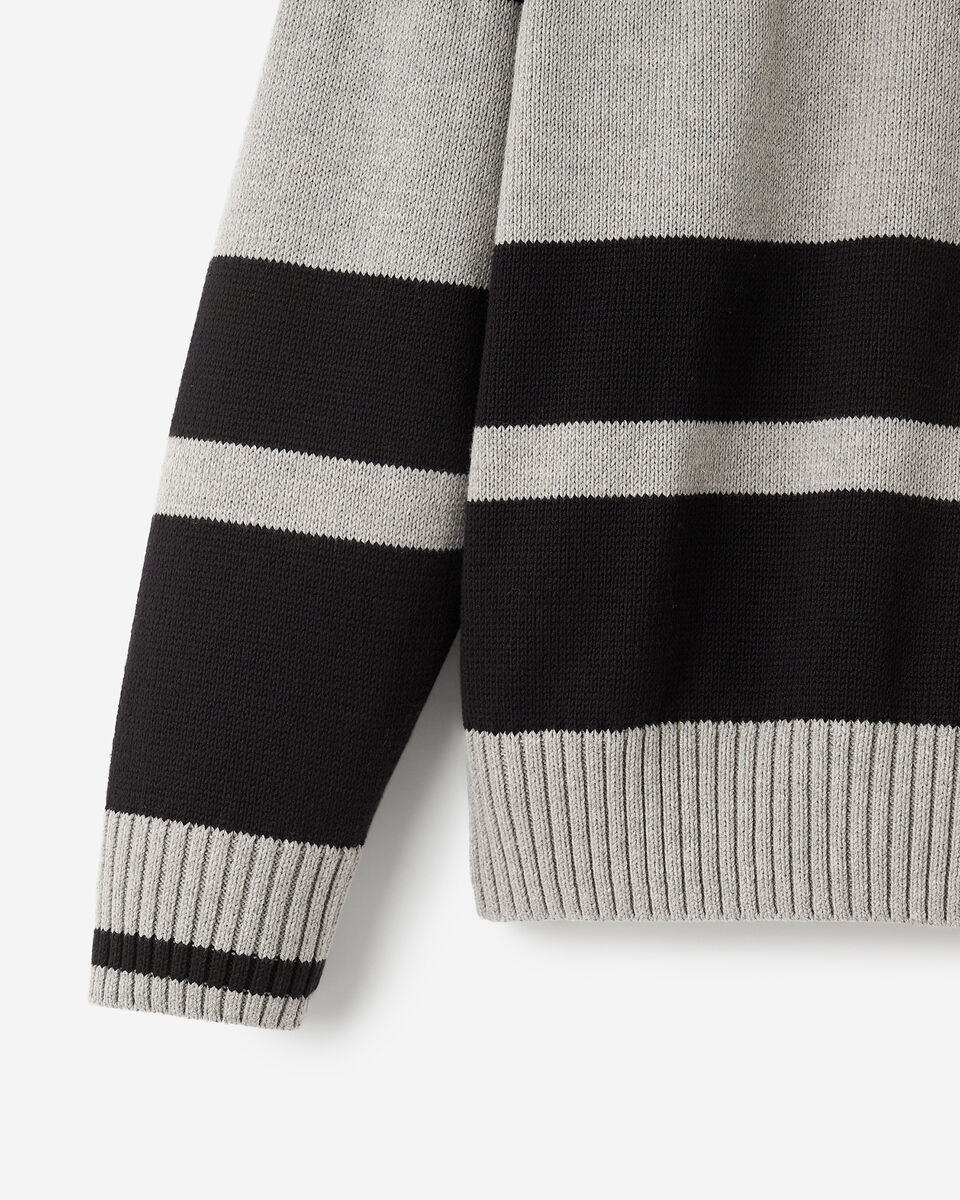 Cabin Relaxed Striped Crew Sweater
