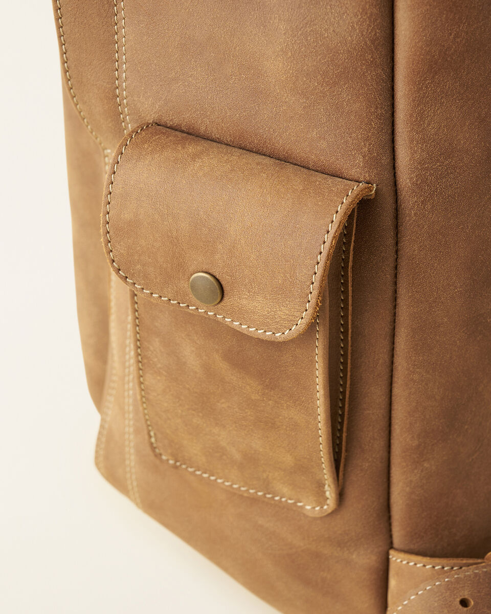 Sac à dos pour étudiant Beaver Canoe en cuir Tribe