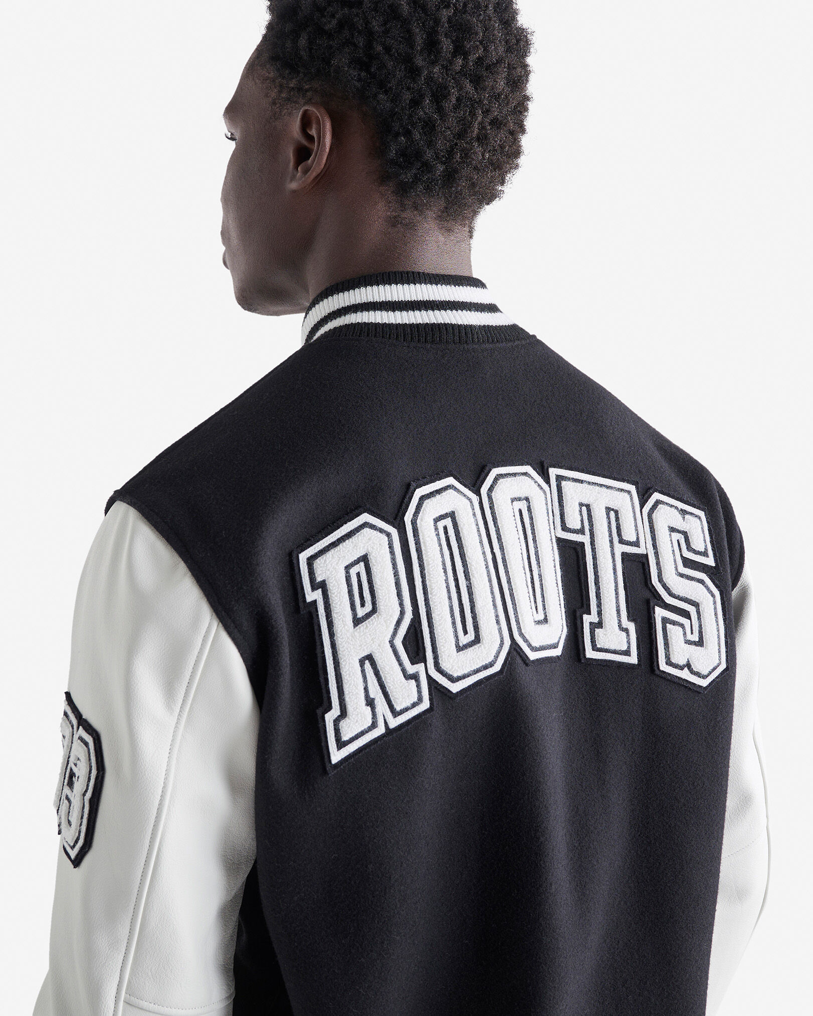 Blouson universitaire rétro pour homme