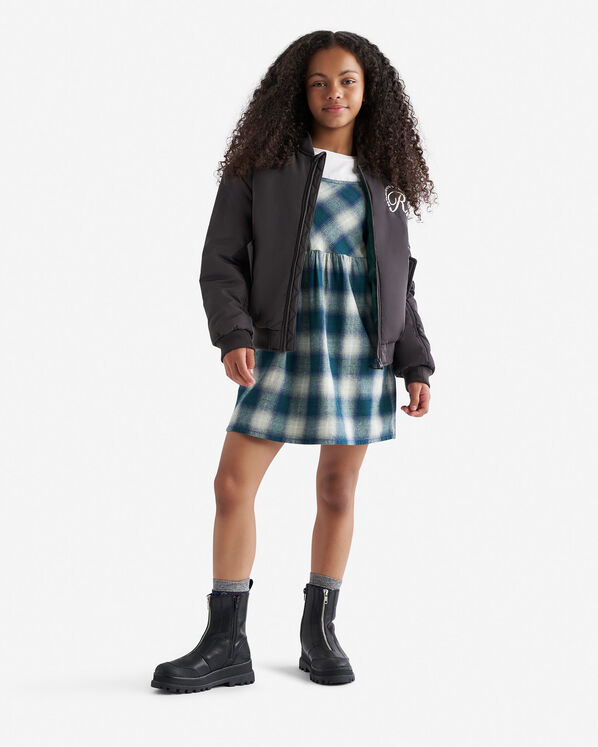 Girls Plaid Slip Dress