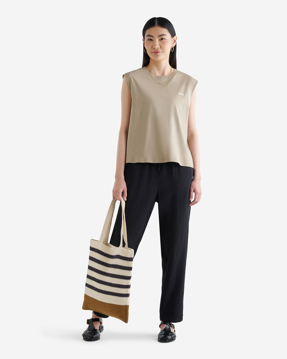 Isla Cotton Gauze Pull On Pant