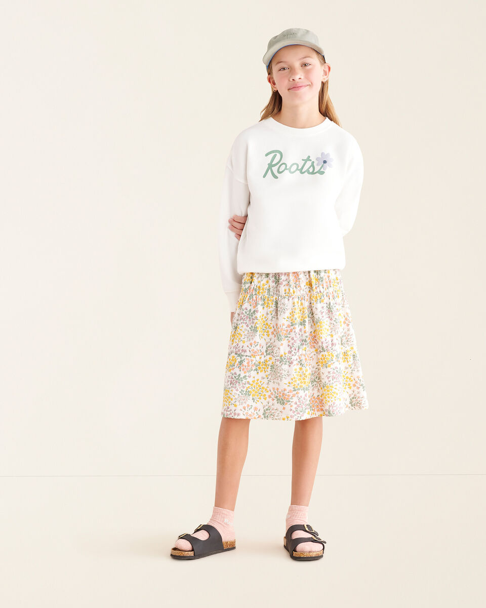 Kids Floral Crew Sweatshirt