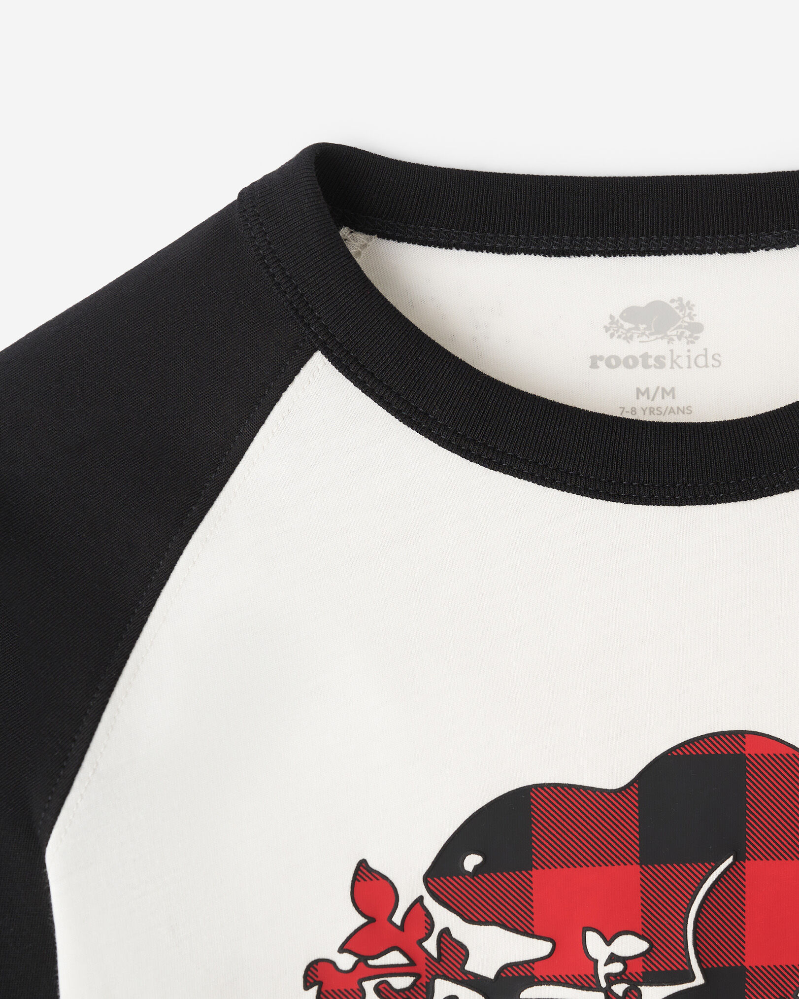 Kids Plaid Baseball T-Shirt