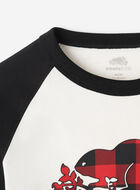 T-shirt style baseball à carreaux pour enfants