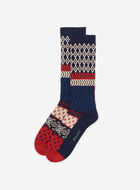 Adult Modern Fair Isle Boot Sock