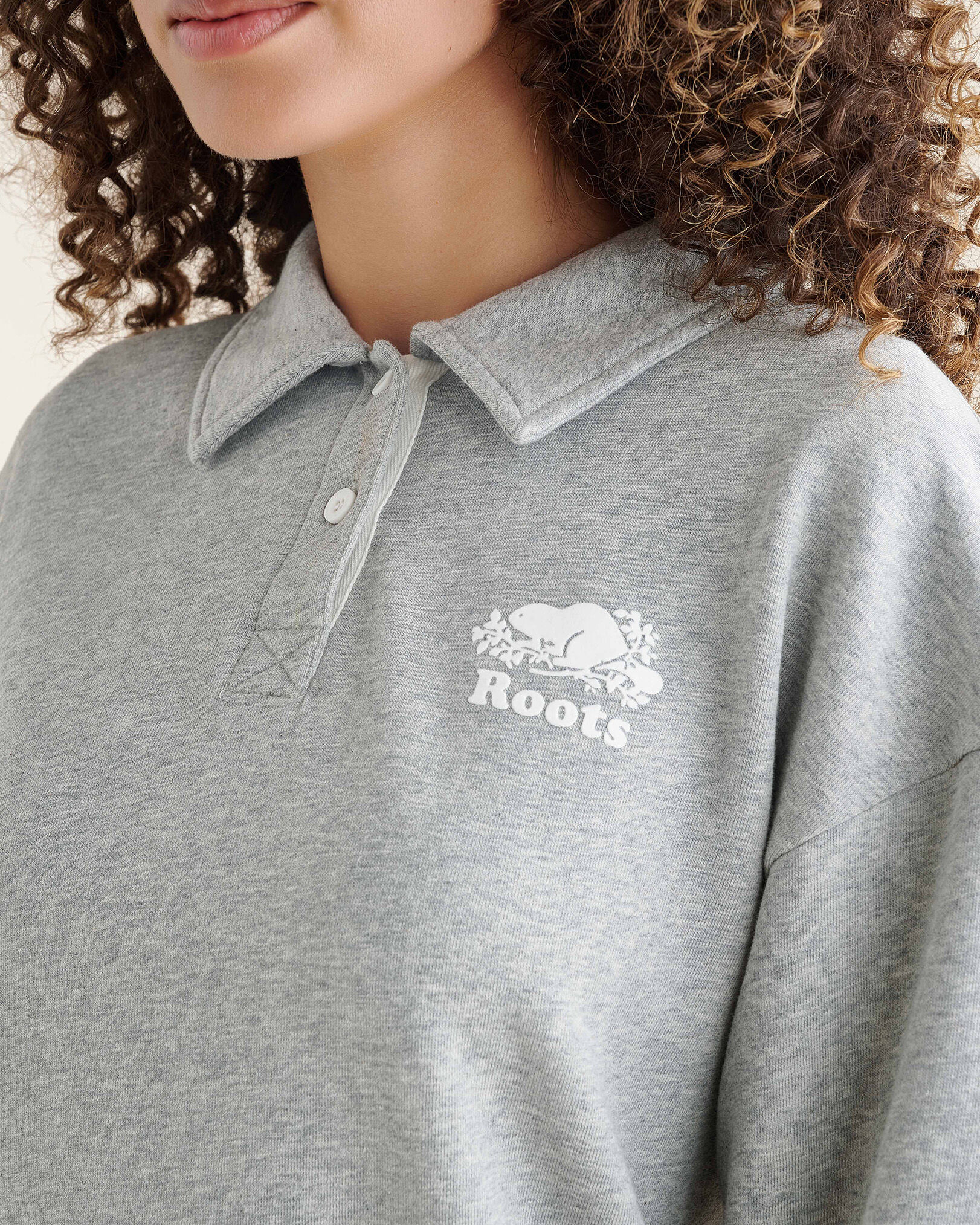 Grey sale polo sweatshirt