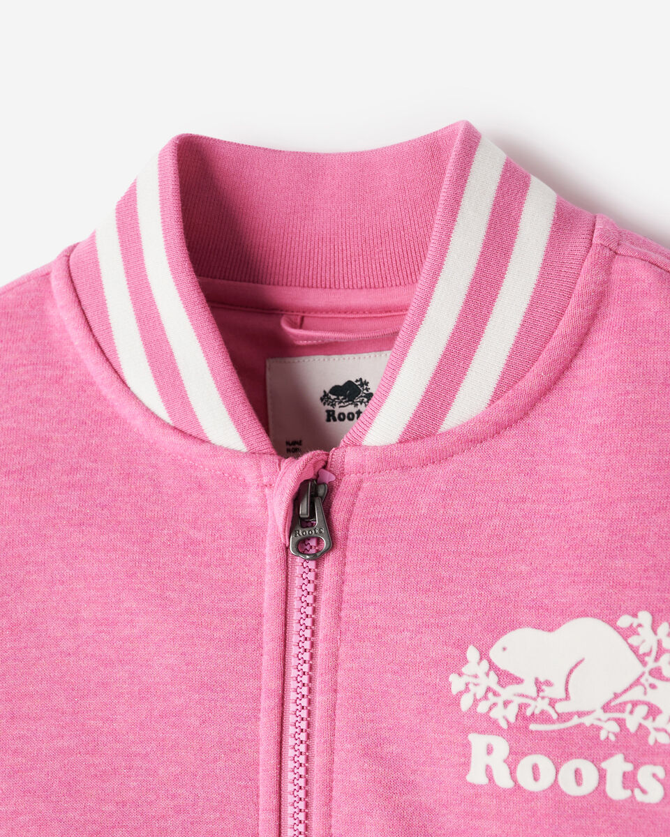 Girls Cooper Sparkle Varsity Jacket