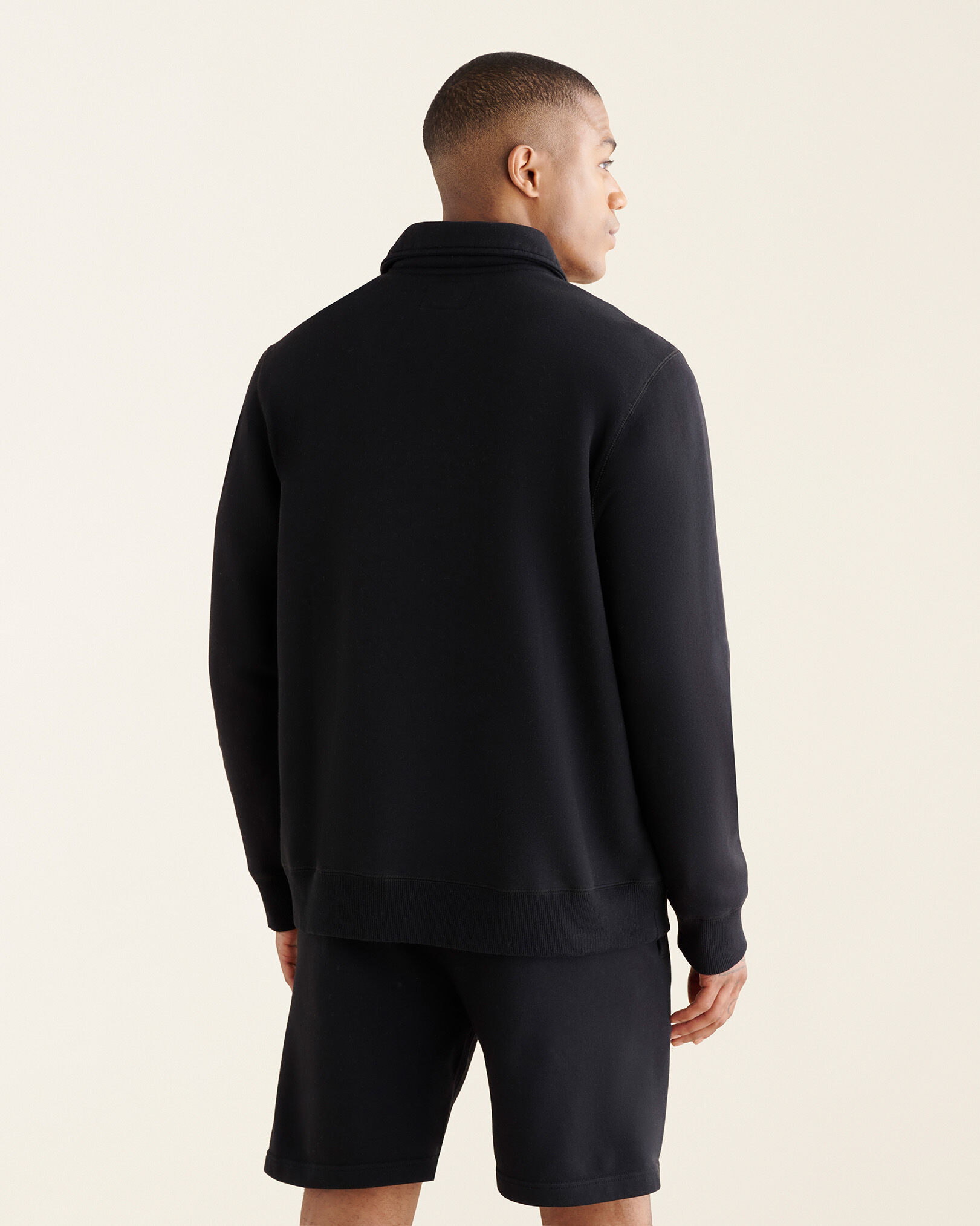 Polo half zip fleece top