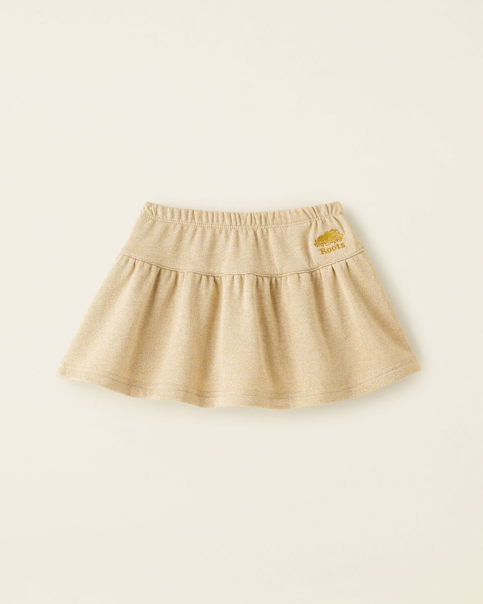 Toddler Girls Gold Sparkle Skirt