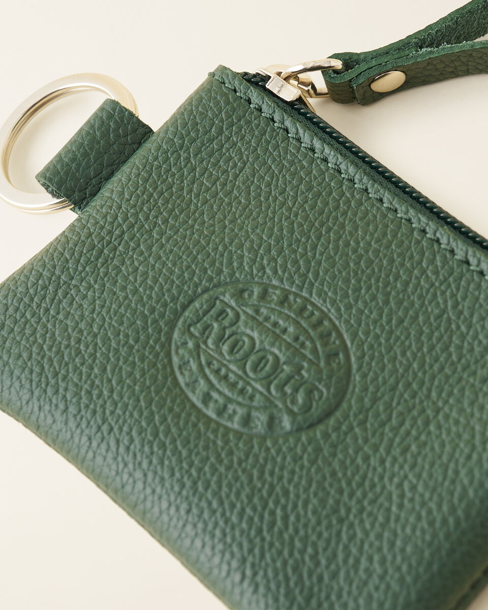 Pochette à glissière en cuir Cervino