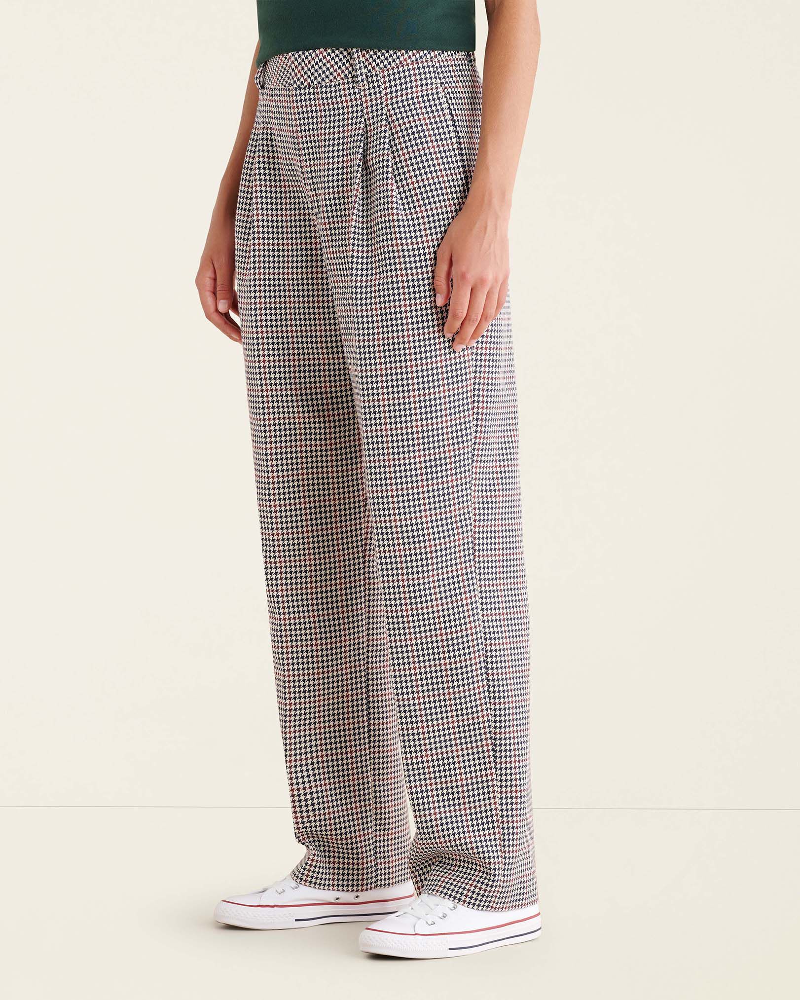 Rossland Check Pleat Trouser