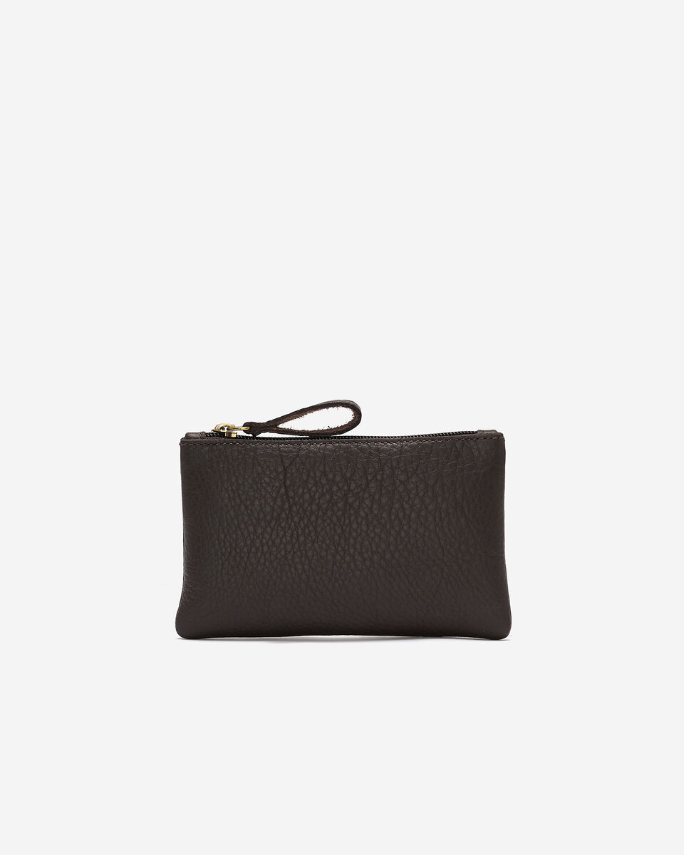 Pochette moyenne &agrave; glissi&egrave;re en cuir Nuage