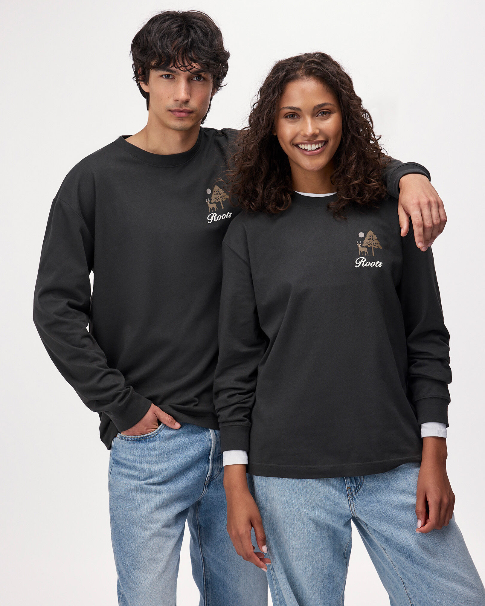 Roots Patchwork Long Sleeve T-Shirt