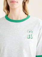 T-shirt aux bordures contrastantes Outdoor Athletics pour femme