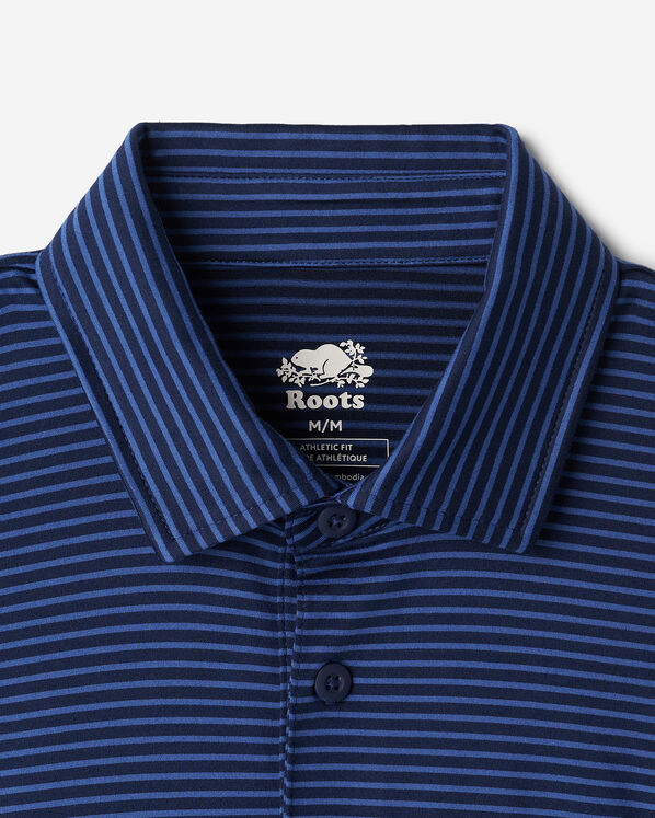 Renew Knit Striped Polo